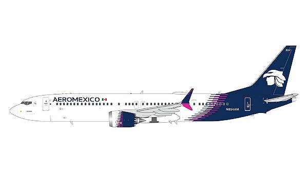 Gemini200 1:200 Aeromexico B737 MAX 9 N804AM (new livery) (pré-venda)