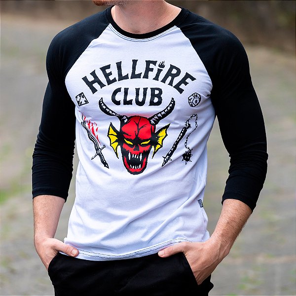 Camiseta Raglan Hellfire Stranger Things