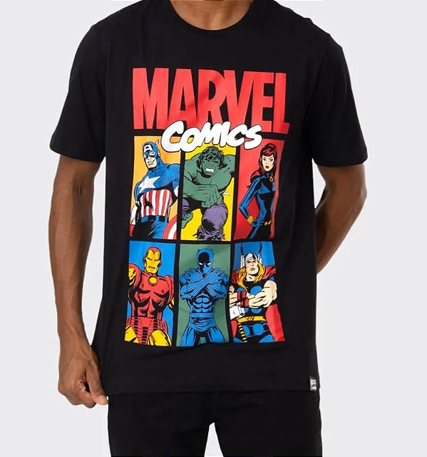 Camiseta Marvel Comics - Unissex