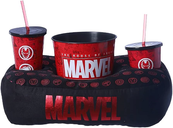 Kit Almofada Porta Pipoca - Marvel