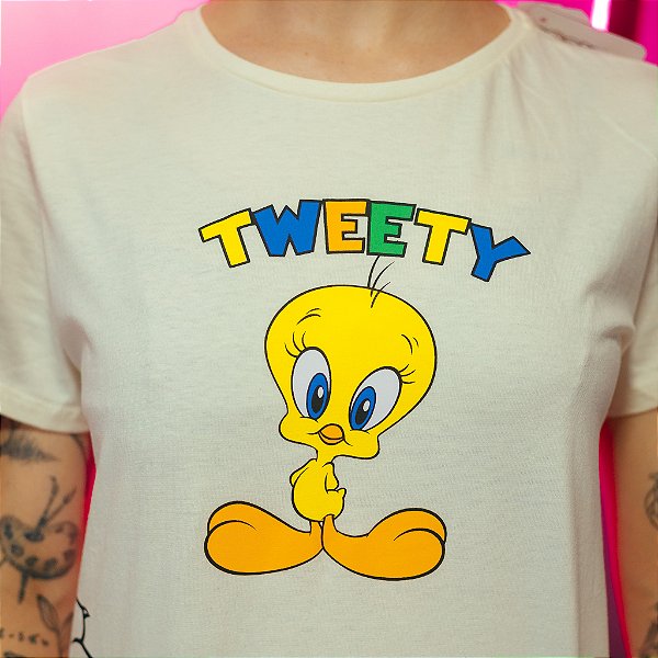 Camiseta Looney Tunes Piu Piu e Frajola - Unissex