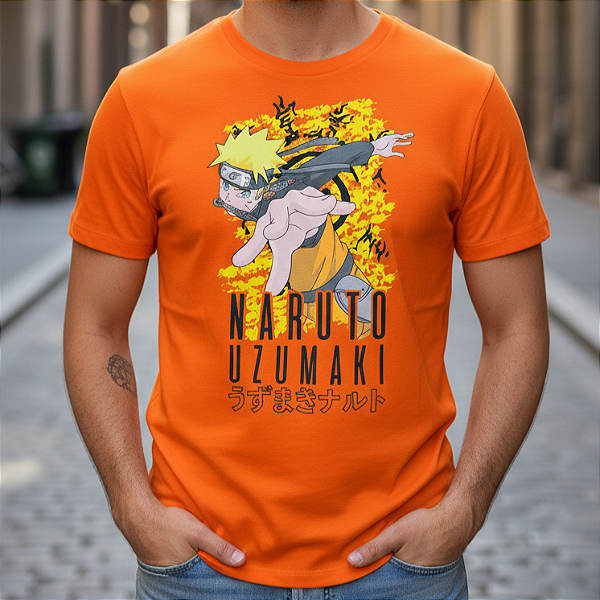 Camiseta Naruto Uzumaki - Unissex