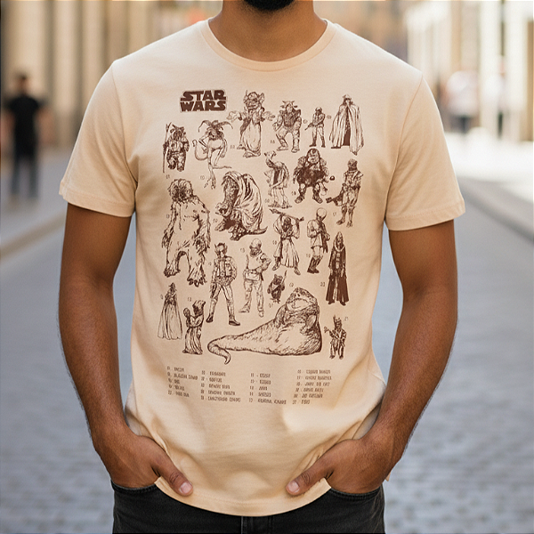 Camiseta Raças Star Wars - Unissex