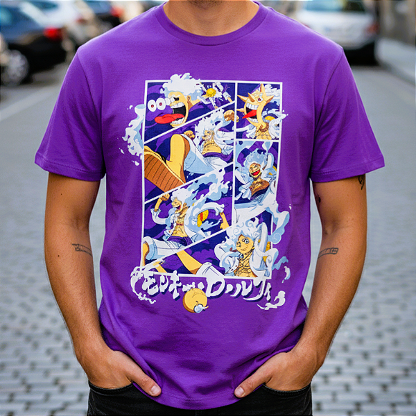 Camiseta Luffy Gear 5 - Unissex