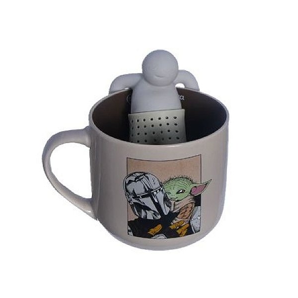 Caneca c/ Infusor de Chá Mantaloriano - Star Wars
