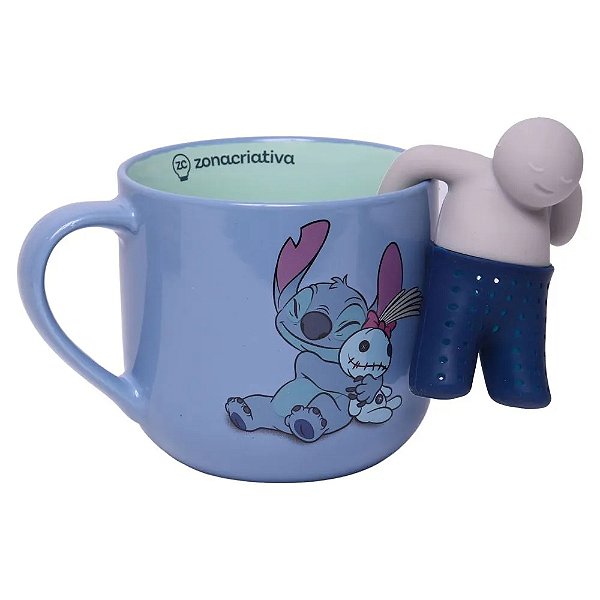 Caneca c/ Infusor de Chá Stitch! - Zona Criativa