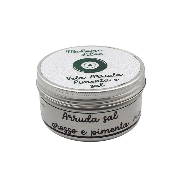 Vela aromática Arruda Sal Grosso e Pimenta