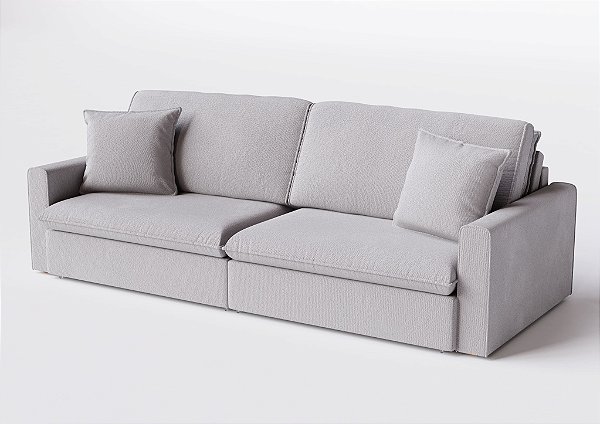 Sofá Cama Soft  2,10m em Linho Cru