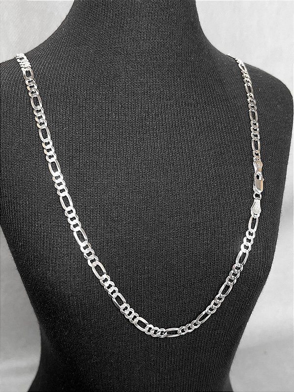 Corrente Grumet 3x1 em Prata 925 Italiana 4,8mm 60cm