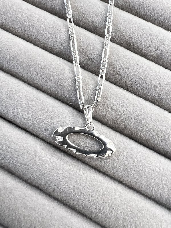 Pingente Oakley Pequeno em Prata 925 Italiana