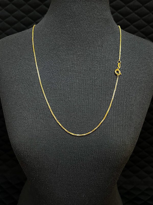 Corrente Veneziana Banhada a Ouro 18K 60cm