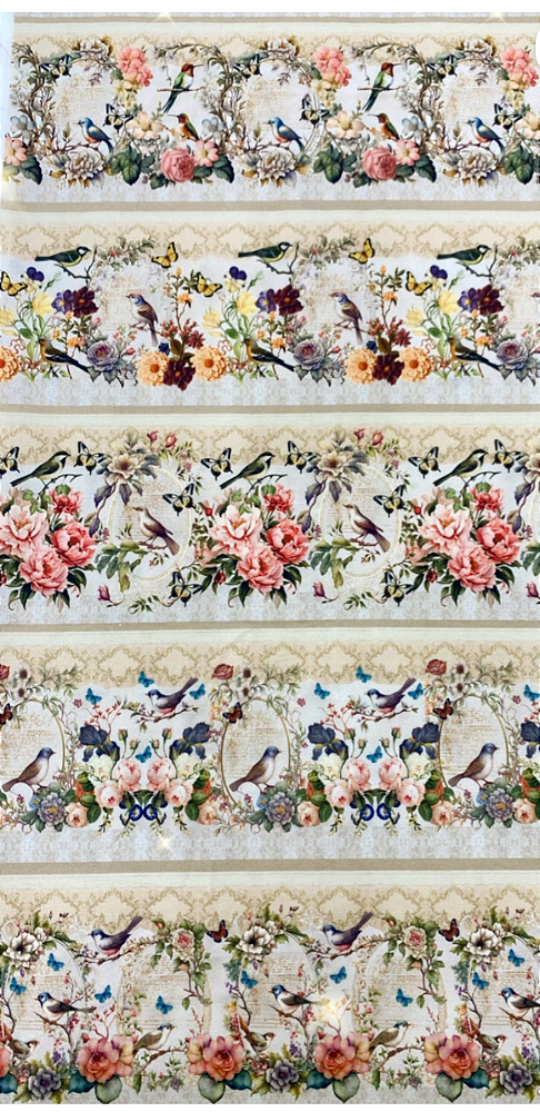 Tricoline digital Floral Bird (0,55cm)