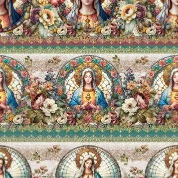 Tricoline digital Santinhas (0,96cm x 1,50 de largura)
