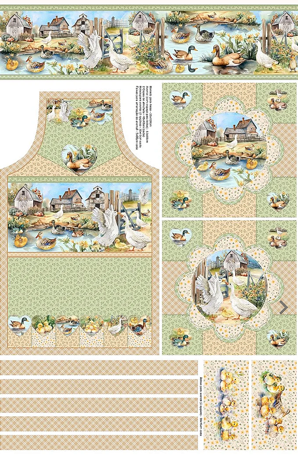 Kit painel Criativo patch duck