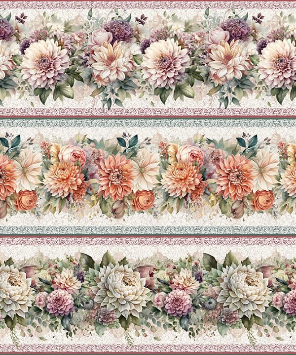 Tricoline digital Flores do Canpo (0,68cm x 1,50 de largura)