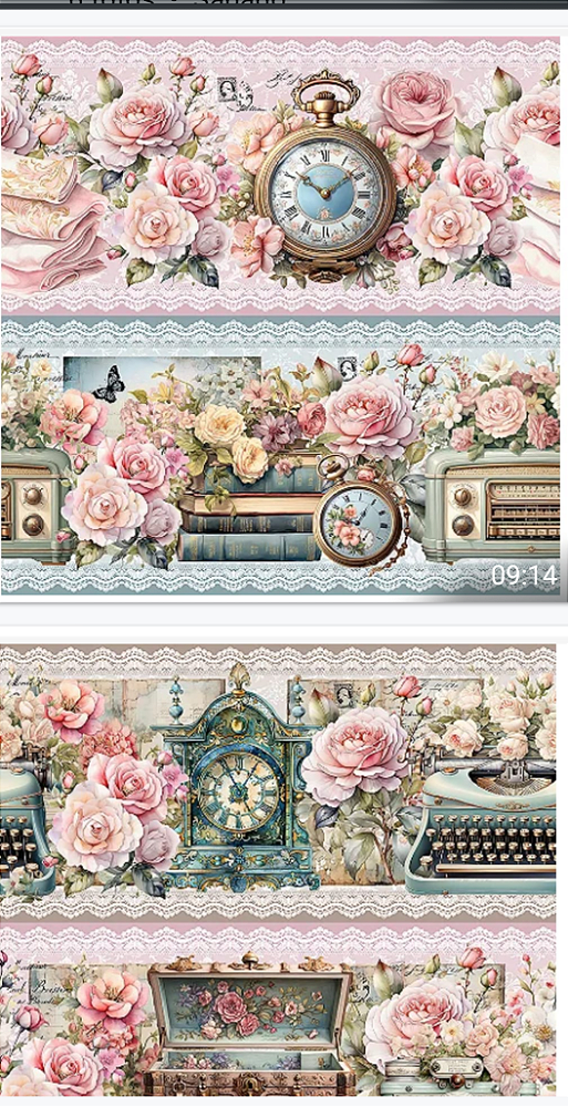 Tricoline digital Cozinha Vintage (0,55cm x 1,50 de largura)