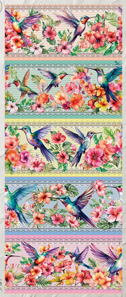 Tricoline digital Beija flor (0,55cm x 1,50 de largura)