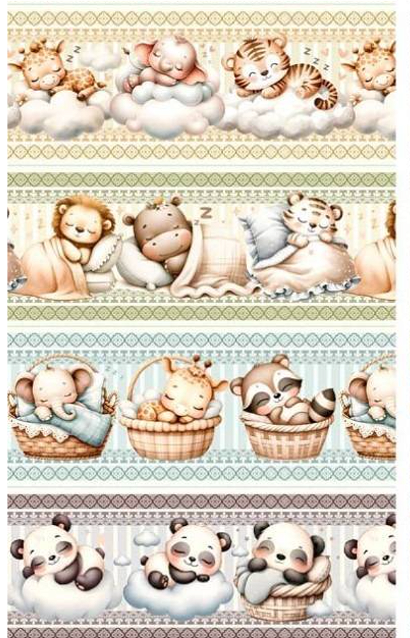 Tricoline digital Infantil , Sonequinha (0,92cm x 1,50 de largura)