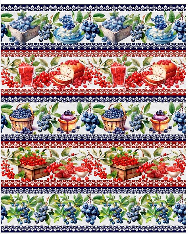 Tricoline digital Cherry (0,55cm x 1,50 de largura)