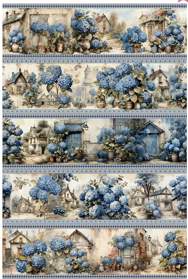 Tricoline digital Villa Toscana (0,55cm x 1,50 de largura)