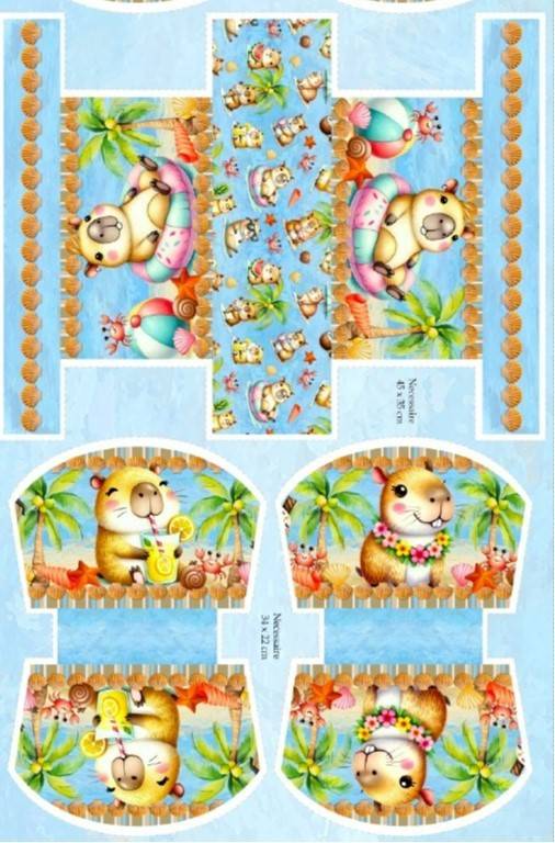 Kit Nécessaire Capivarinhas (6 unidades)