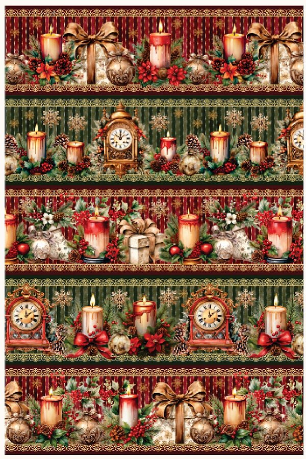 Tricoline digital Natal luminoso (0,55cm x 1,50 de largura)