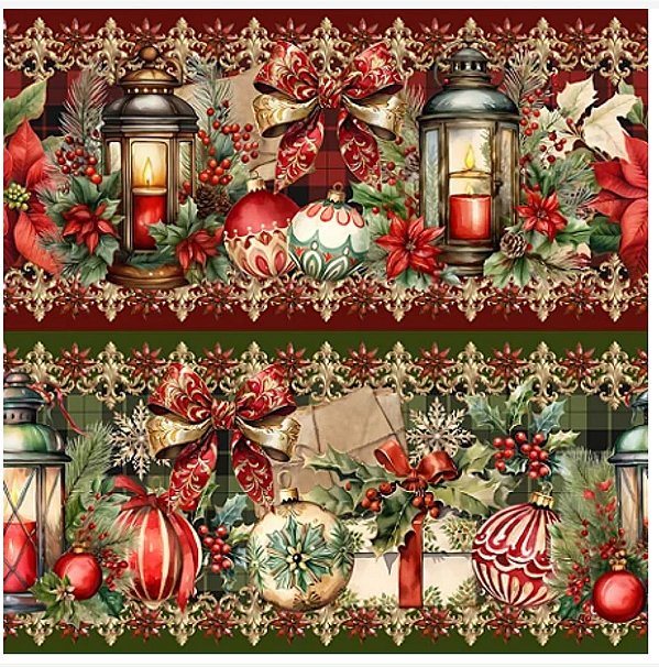 Tricoline digital Natal Luminoso I (0,55cm x 1,50 de largura)