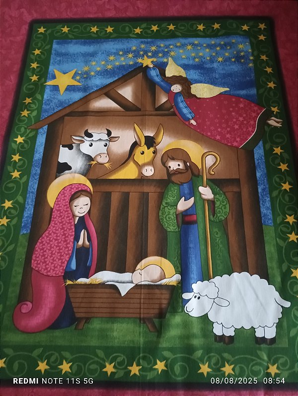 Painel NATAL em tricoline (65cm x 1,50)