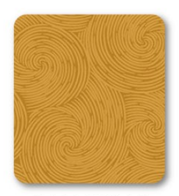 Tricoline estampa Espiral Mostarda (0,50cm x 1,50 de largura)