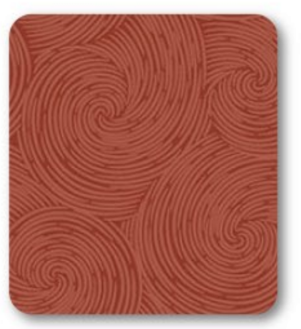 Tricoline estampa Espiral Telha (0,50cm x 1,50 de largura)