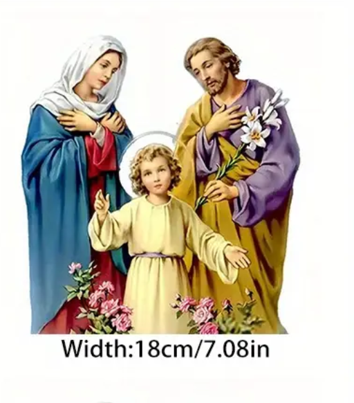 Transfer para tecido, Sagrada família ( 1 unidade)