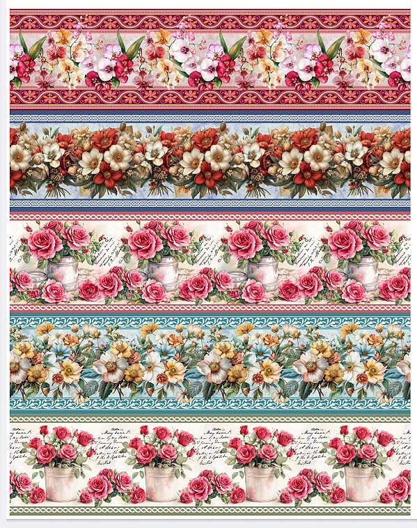 Tricoline digital Laura (0,55cm x 1,50 de largura)