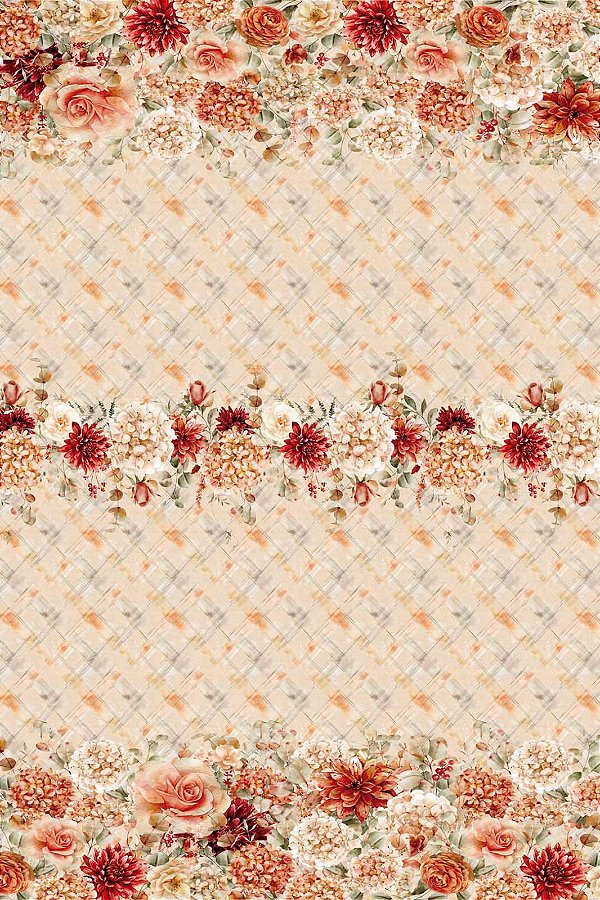 Sacaria Gourmet Flor vermelha (50cm x 1,50)