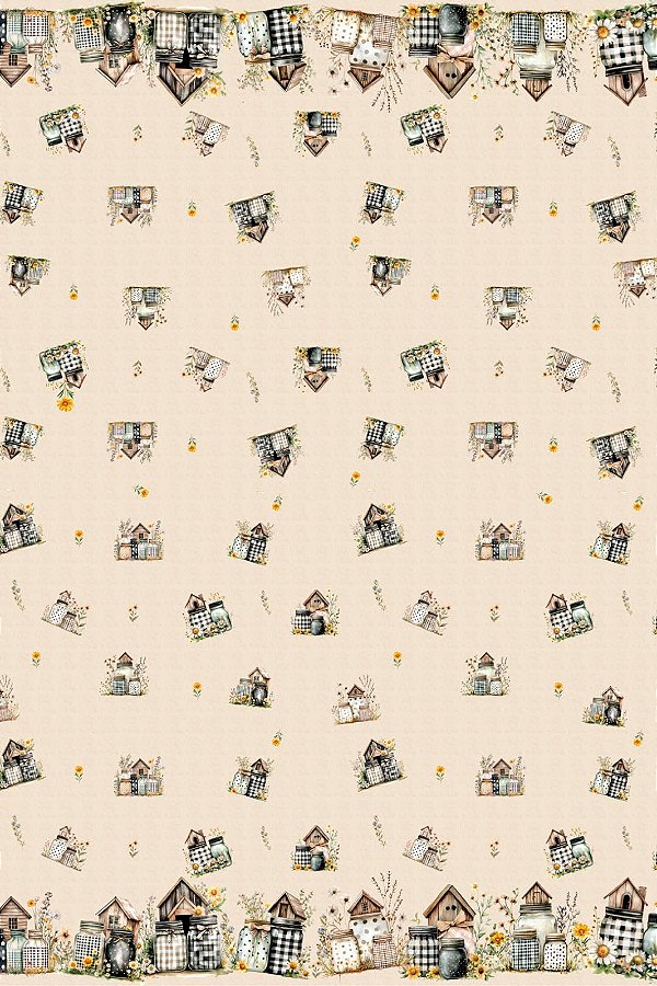 Sacaria especial Gourmet Casinhas (50cm x 1,50)