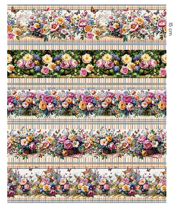 Tricoline digital Melissa floral (55cm x 1,50)