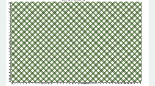 Tricoline Xadrez Enviesado Verde Bandeira (55cm x 1,50)