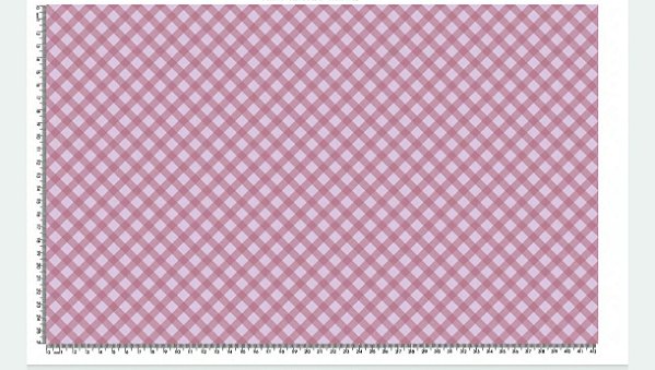 Tricoline Xadrez Enviesado Lilás escuro (55cm x 1,50)