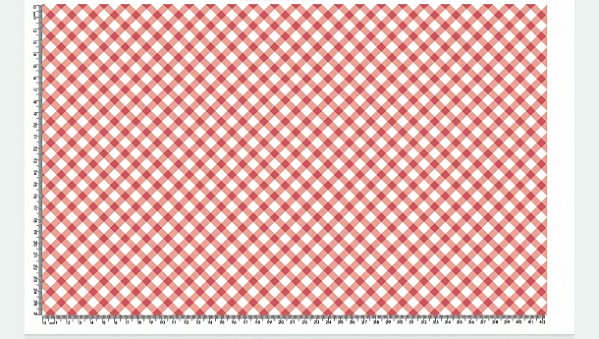 Tricoline Xadrez Enviesado Laranja Escuro (55cm x 1,50)
