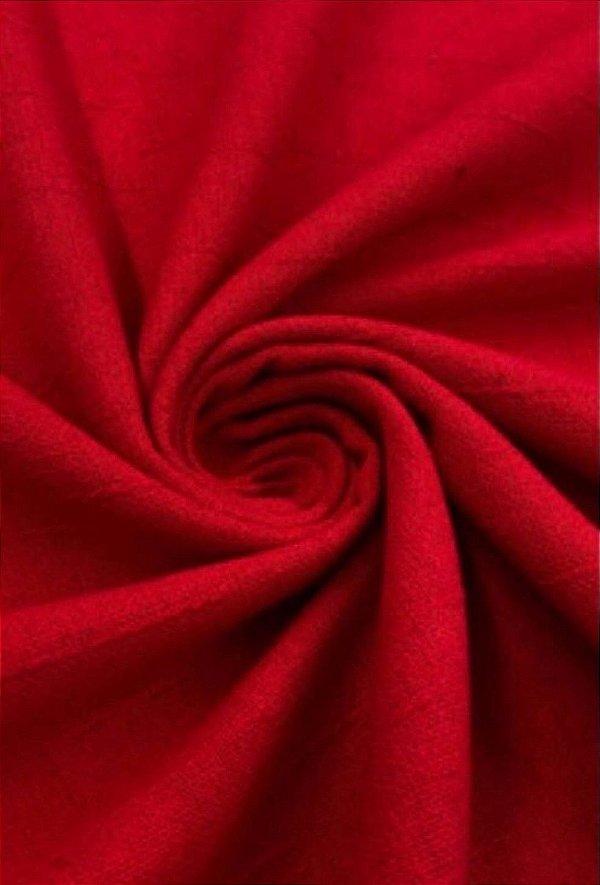 Sacaria trabalhada Colorida Vermelho (1m x 0,72cm)