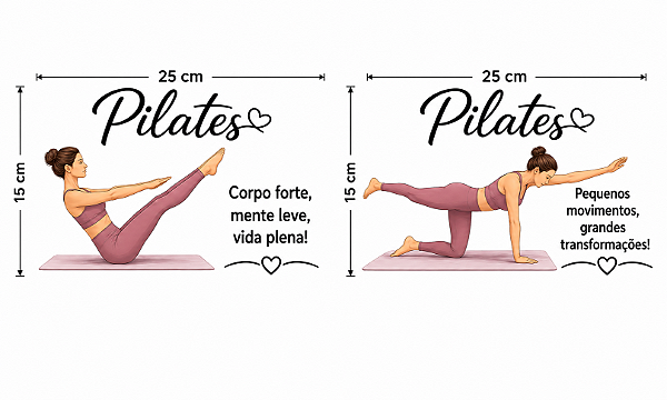 Decalques têxtil Pilates (1 faixa)