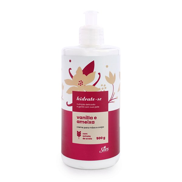 Hidratante Para Corpo e Mãos Vanilla e Ameixa com Extrato de Aveia 500g