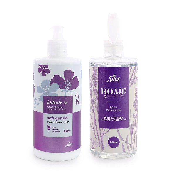 Kit Hidratante Soft Gentle + Água Perfumada Lavanda 500ml