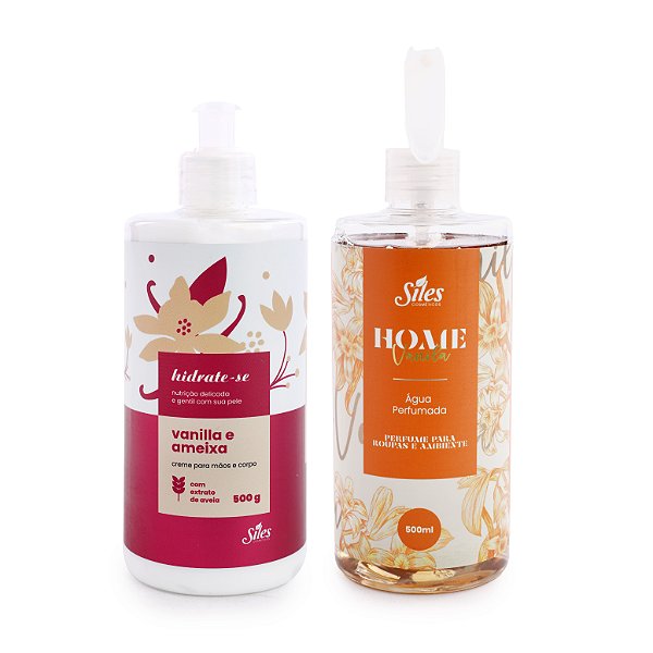 Kit Hidratante Vanilla e Ameixa + Água Perfumada Vanilla 500ml