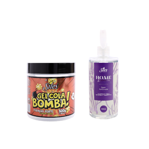 Kit Gel Cola Bomba 500g + Água Perfumada Lavanda 500ml