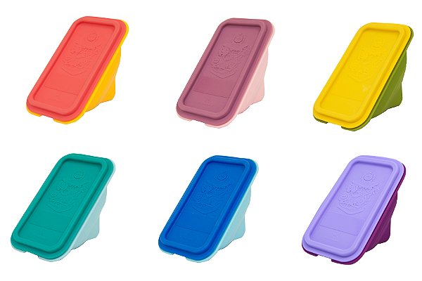 Porta Sanduíche Dobrável e com Tampa em Silicone