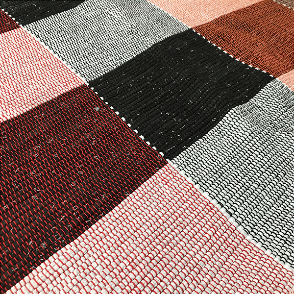 Tapete  para Sala ou Quarto Malha Xadrez (1,50X1,50) - Quadrado