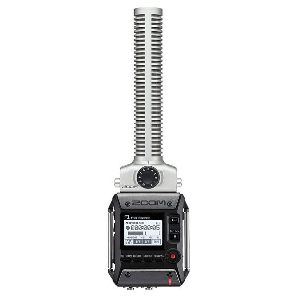 Zoom F1-SP Gravador de Voz Portátil com Microfone Shotgun