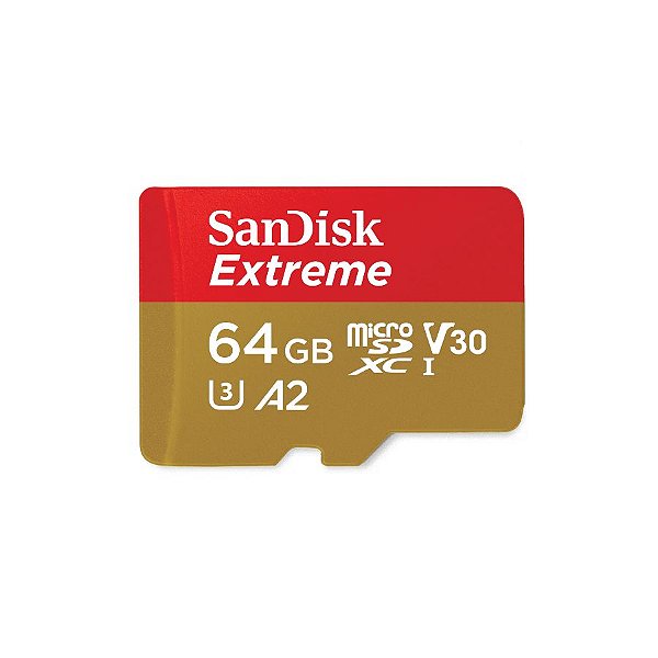 Cartão de Memória SanDisk MicroSD Extreme 64GB