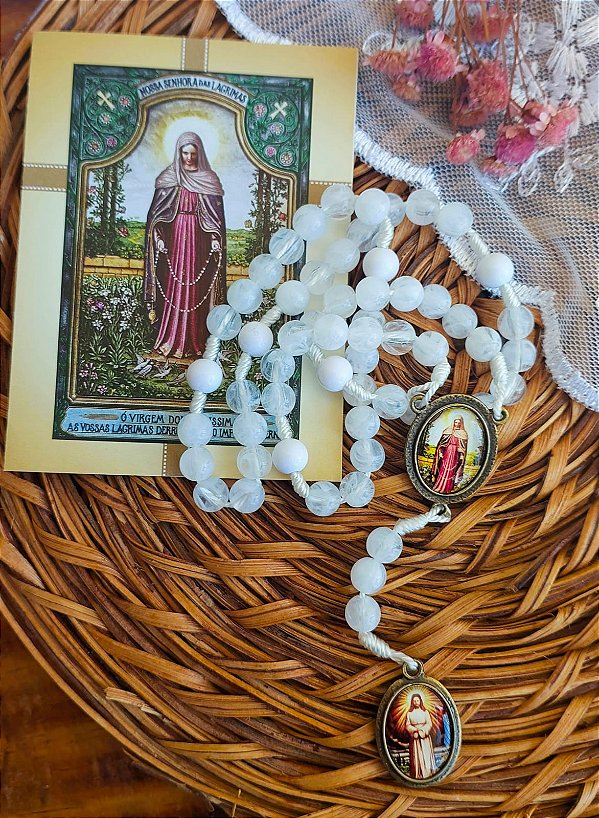 TERÇO COROA DE NOSSA SENHORA DAS LÁGRIMAS