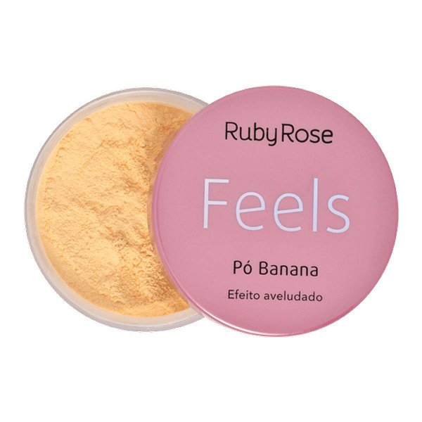 Pó Banana Facial Efeito Aveludado Ruby Rose 14g